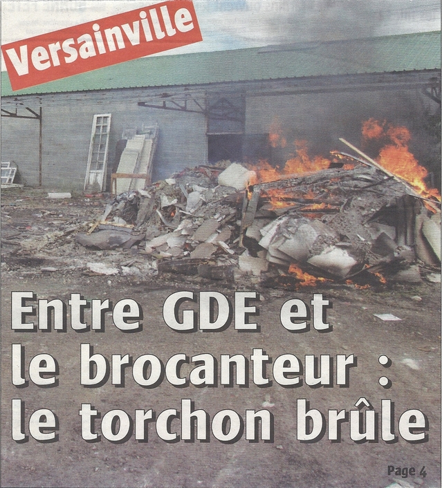 Dernières infos locals sur le dossier des déchets GDE à Versainville